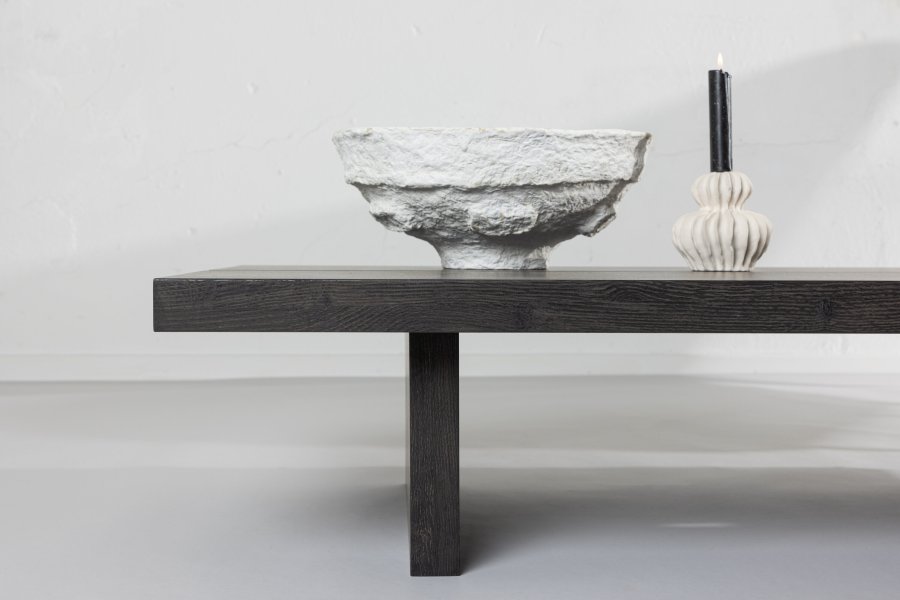 VENTURE DESIGN Lancaster sofabord, rektangulr - mokka 3D-papir MDF (140x60)