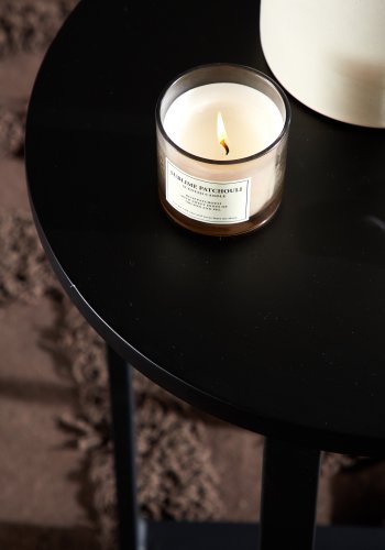 VENTURE DESIGN Lawton sofabord, rund - sort MDF og sort stl (40)