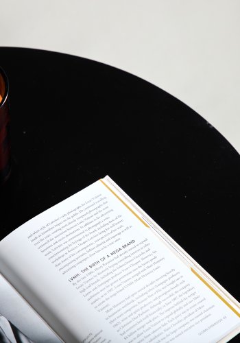 VENTURE DESIGN Lawton sofabord, rund - sort MDF og sort stl (50)