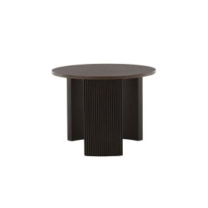 VENTURE DESIGN Bristol sofabord, rund - mokka MDF/askefinér (60)