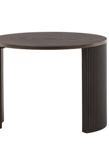 VENTURE DESIGN Bristol sofabord, rund - mokka MDF/askefinér (60)