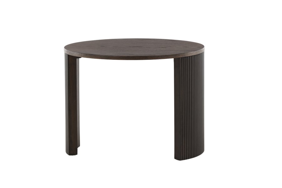 VENTURE DESIGN Bristol sofabord, rund - mokka MDF/askefinér (60)