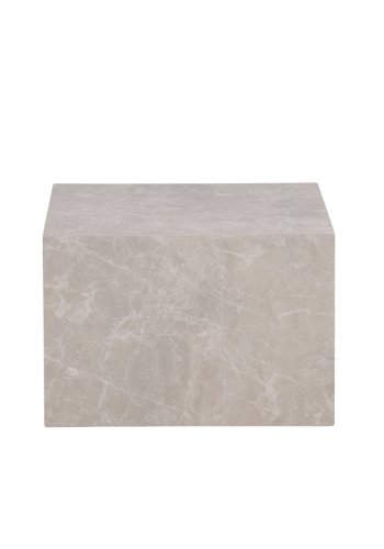 VENTURE DESIGN York Low sofabord, rektangulr - beige marmormnstret MDF (80x60)