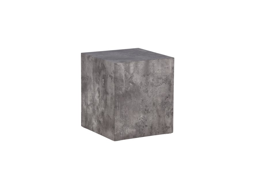 VENTURE DESIGN York High sofabord, kvadratisk - mrkegr marmormnstret MDF (40x40)