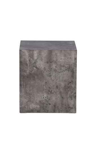 VENTURE DESIGN York High sofabord, kvadratisk - mrkegr marmormnstret MDF (40x40)