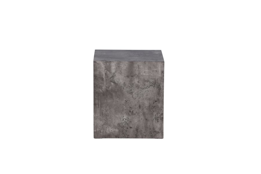 VENTURE DESIGN York High sofabord, kvadratisk - mrkegr marmormnstret MDF (40x40)