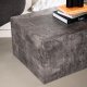 VENTURE DESIGN York Low sofabord, rektangulr - mrkegr marmormnstret MDF (80x60)