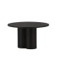 VENTURE DESIGN Olivia sofabord, rund - sort finér (80)