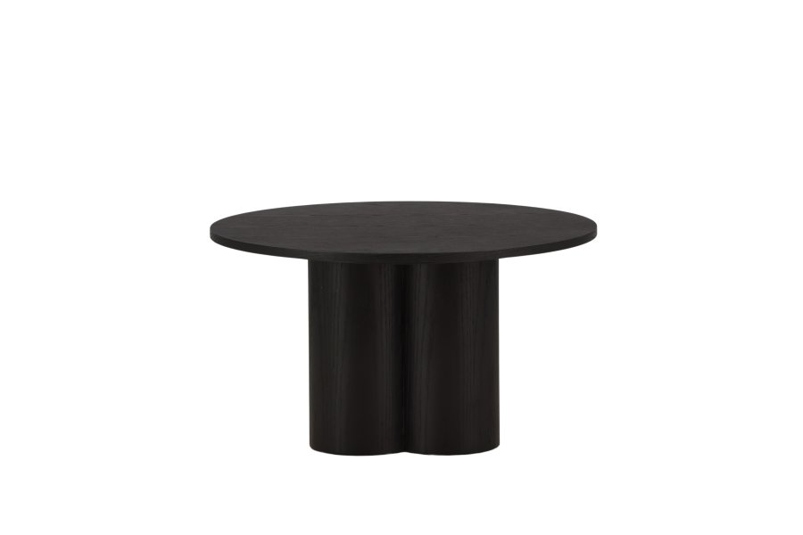 VENTURE DESIGN Olivia sofabord, rund - sort finér (80)