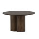 VENTURE DESIGN Olivia sofabord, rund - mokka finér (80)