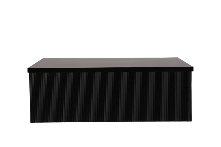 VENTURE DESIGN Lenox sofabord, kvadratisk - sort MDF (90x90)