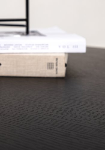 VENTURE DESIGN Pryor sofabord, rektangulr - sort MDF og sort stl (110x70)