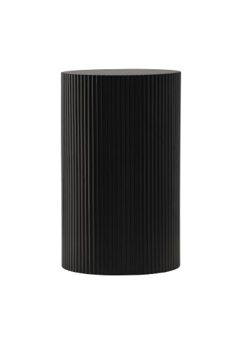 VENTURE DESIGN Lenox sidebord, rund - sort MDF (30,5)