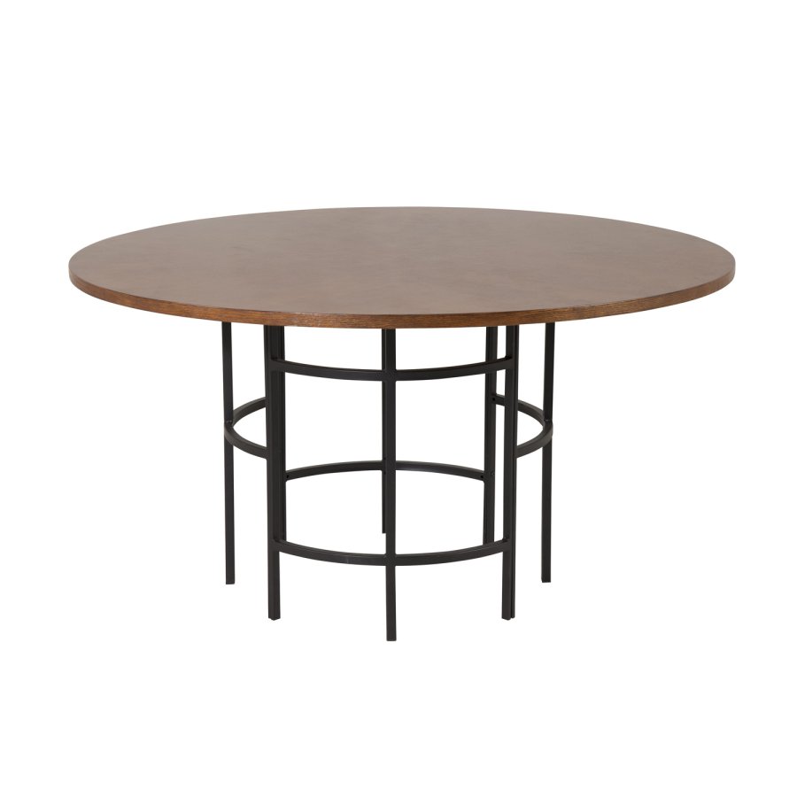 VENTURE DESIGN Copenhagen spisebord - brun MDF og sort metal (140)