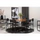 VENTURE DESIGN Copenhagen spisebord - brun MDF og sort metal (140)