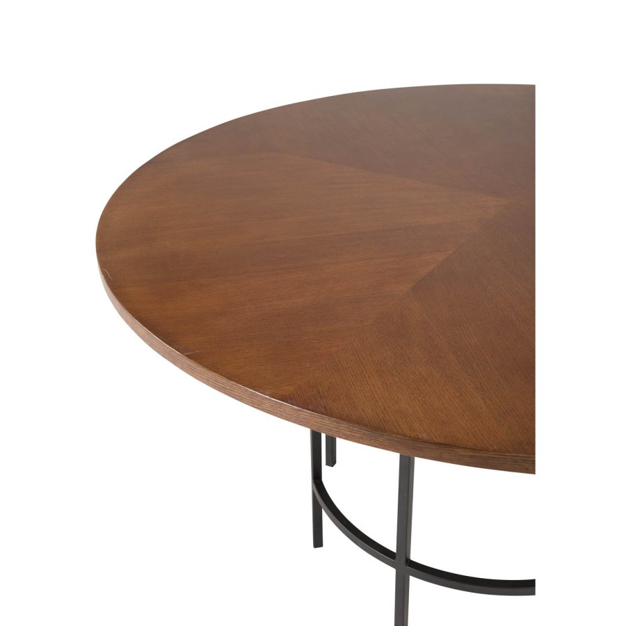 VENTURE DESIGN Copenhagen spisebord - brun MDF og sort metal (140)