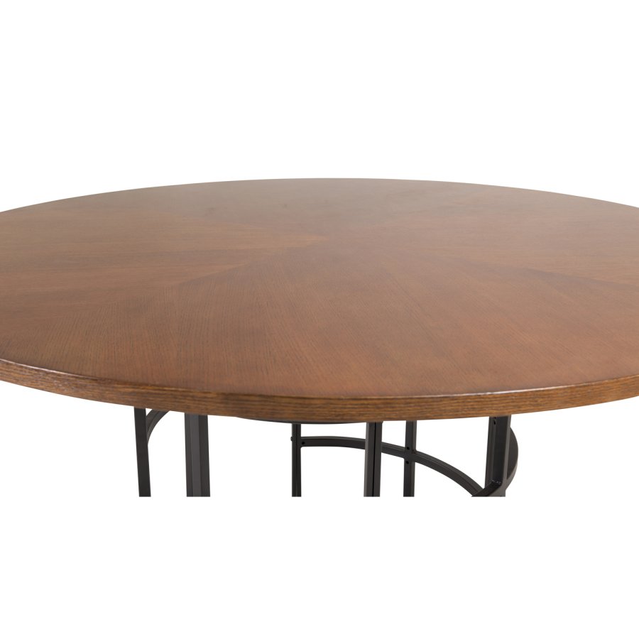 VENTURE DESIGN Copenhagen spisebord - brun MDF og sort metal (140)