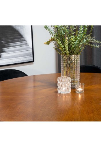 VENTURE DESIGN Copenhagen spisebord - brun MDF og sort metal (140)