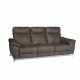 Selesta sofa - grt stof, m. hj ryg og justerbare sder, 3 personer