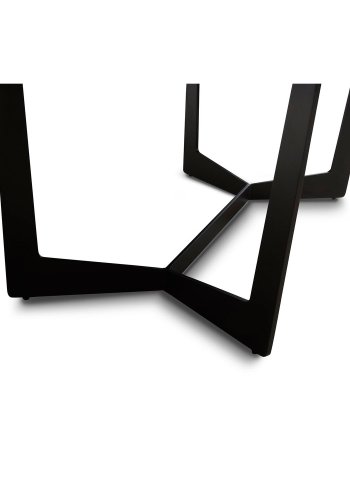 Tokyo spisebord - brun/sort valnddetr/metal, m. butterflybordplade (200(250)x100)