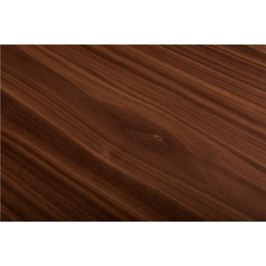 Tokyo spisebord - brun/sort valnddetr/metal, m. butterflybordplade (200(250)x100)