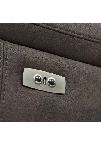 Selesta sofa - grt stof, m. hj ryg og justerbare sder, 3 personer