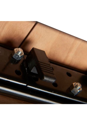 Tokyo spisebord - brun/sort valnddetr/metal, m. butterflybordplade (200(250)x100)