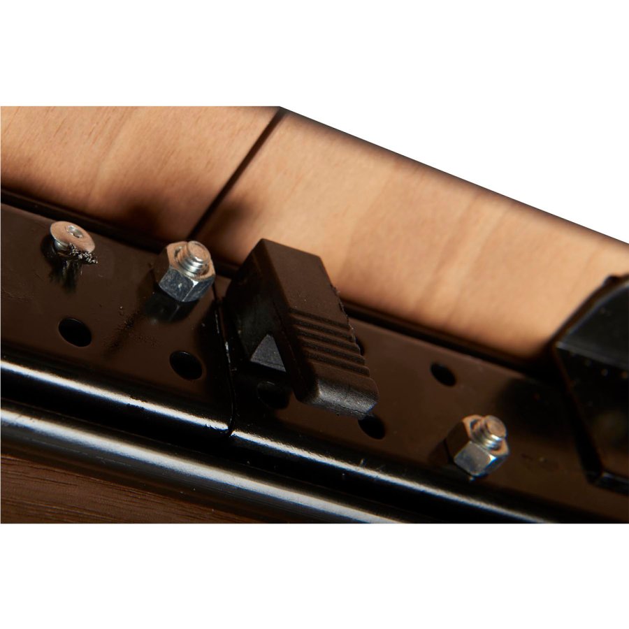 Tokyo spisebord - brun/sort valnddetr/metal, m. butterflybordplade (200(250)x100)