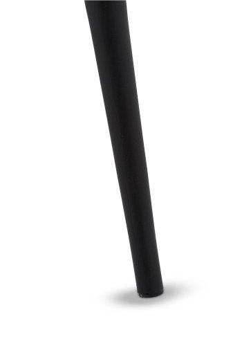 Maria spisebordsstol - cognacfarvet kunstlder og sorte ben, m. armln