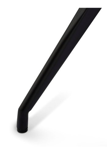 Isabel spisebordsstol m. drej - sort kunstlder og sorte ben