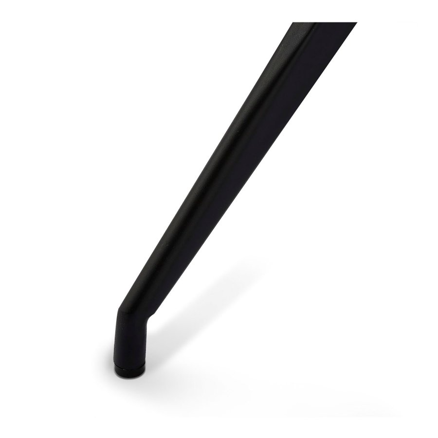 Isabel spisebordsstol m. drej - sort kunstlder og sorte ben