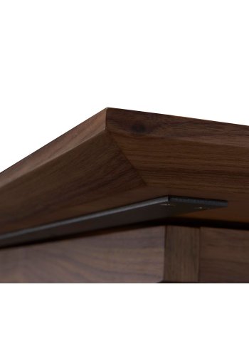 Tokyo spisebord - brun/sort valnddetr/metal, m. butterflybordplade (200(250)x100)