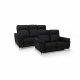 Selesta 2 pers. sofa - sort stof