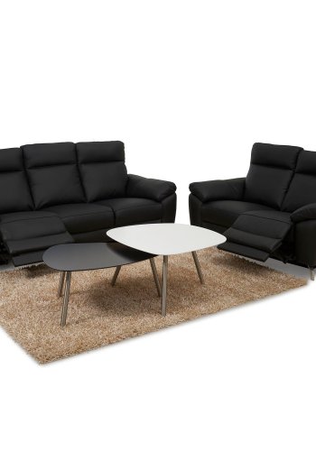 Selesta 3 pers. sofa - sort lder