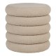 HOUSE NORDIC Brooklyn puf, m. opbevaring - beige bouclé polyester stof (44)
