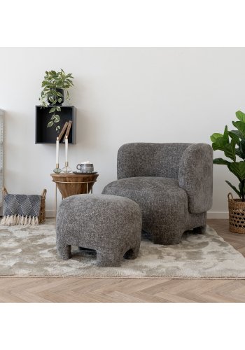 HOUSE NORDIC  Nazare Puf - Puf, beige, HN1280<br>53x41 cm