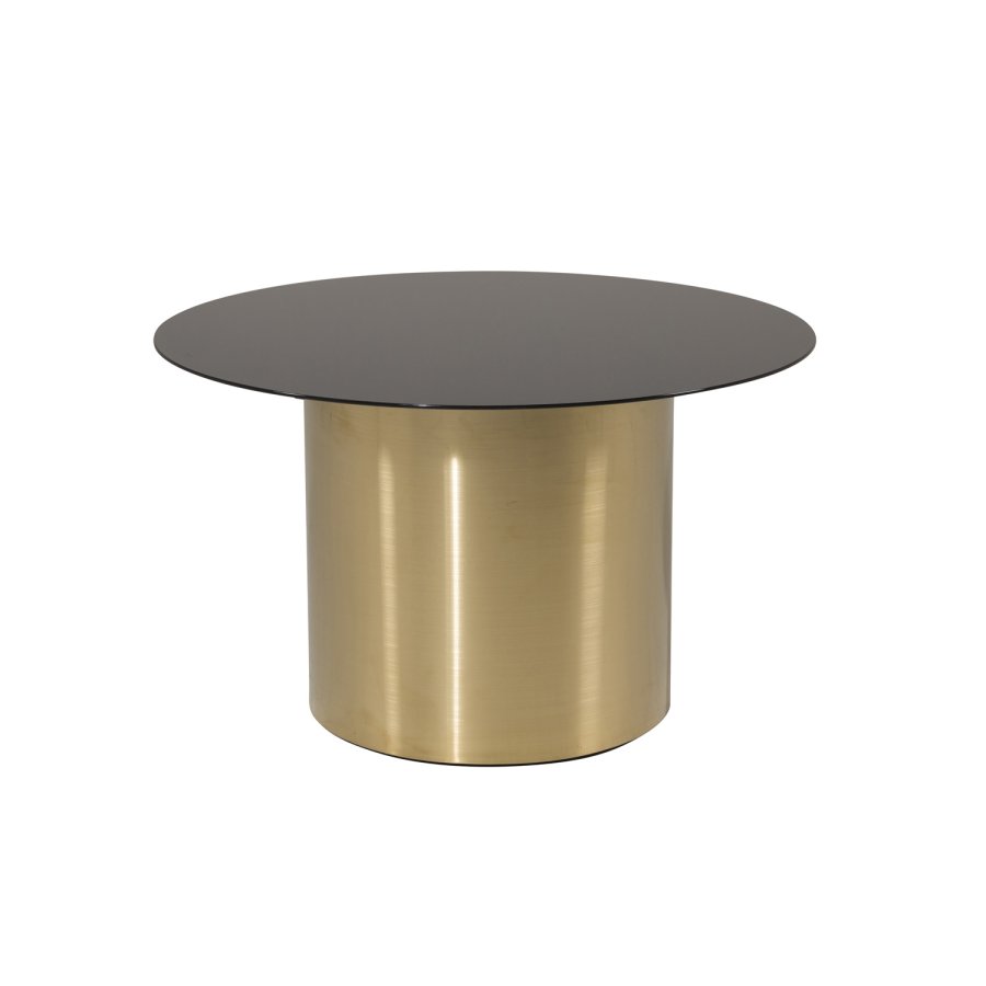 VENTURE DESIGN Ystad sofabord, rund - rget glas og messing metal (75)