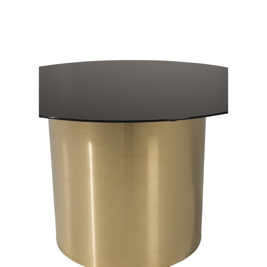 VENTURE DESIGN Ystad sofabord, rund - rget glas og messing metal (75)