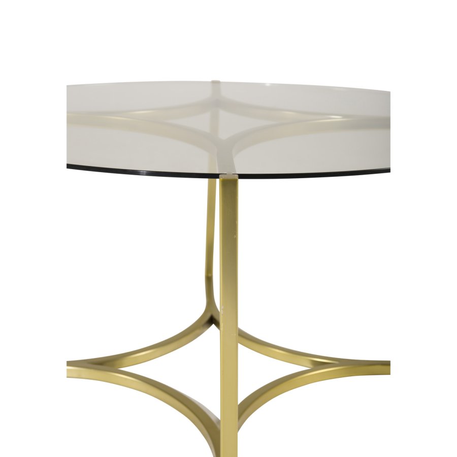 VENTURE DESIGN Kivik sofabord, rund - glas og messing metal (86)