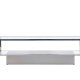 VENTURE DESIGN Maglehem sofabord, m. opbevaring - klar glas og slv krom stl (130x60)