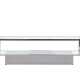 VENTURE DESIGN Maglehem sofabord, m. opbevaring - klar glas og slv krom stl (130x60)