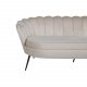 VENTURE DESIGN Calais 3 personers sofa - beige velour og sort metal