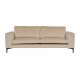 VENTURE DESIGN Bolero 3 pers. sofa - beige velour og sort metal