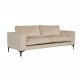 VENTURE DESIGN Bolero 3 pers. sofa - beige velour og sort metal