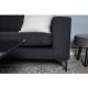 VENTURE DESIGN Bolero 3 pers. sofa - sort polyester og sort metal