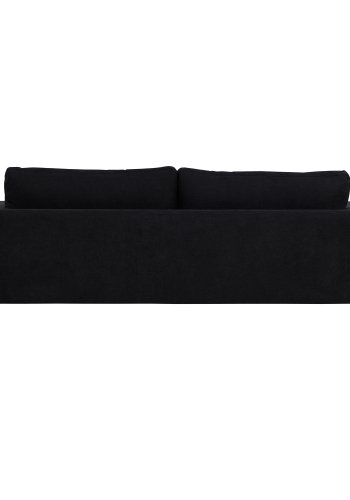 VENTURE DESIGN Bolero 3 pers. sofa - sort polyester og sort metal