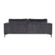 VENTURE DESIGN Bolero 3 pers. sofa - mrkegr velour og sort metal