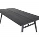 VENTURE DESIGN Sleek spisebord, m. udtrk - sort egetrsfiner og sort metal (190x95)