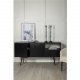 VENTURE DESIGN Gold sknk, m. 2 lger og 2 skuffer - sort finer, MDF og jern