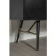 VENTURE DESIGN Gold sknk, m. 2 lger og 2 skuffer - sort finer, MDF og jern